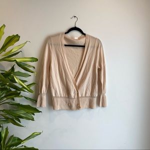 Vintage j crew blush cashmere cardigan